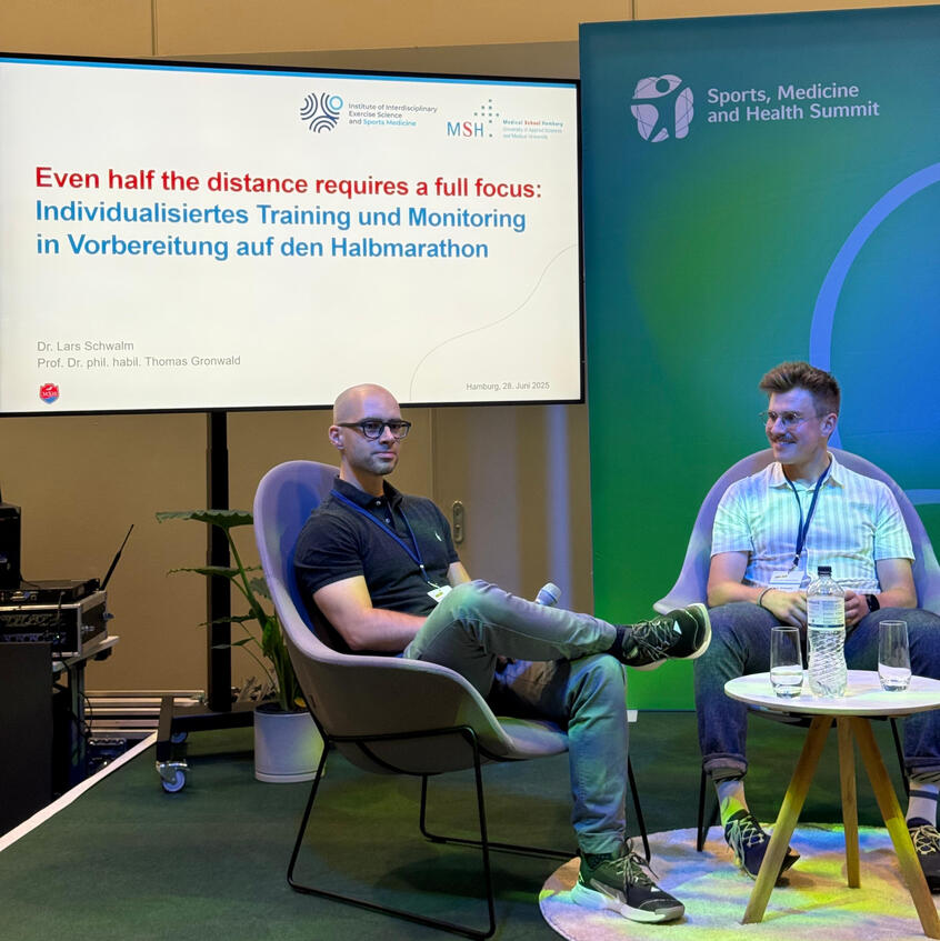 Workshop zum Halbmarathon auf dem SMHS Summit in Hamburg mit Dr. Lars Schwalm